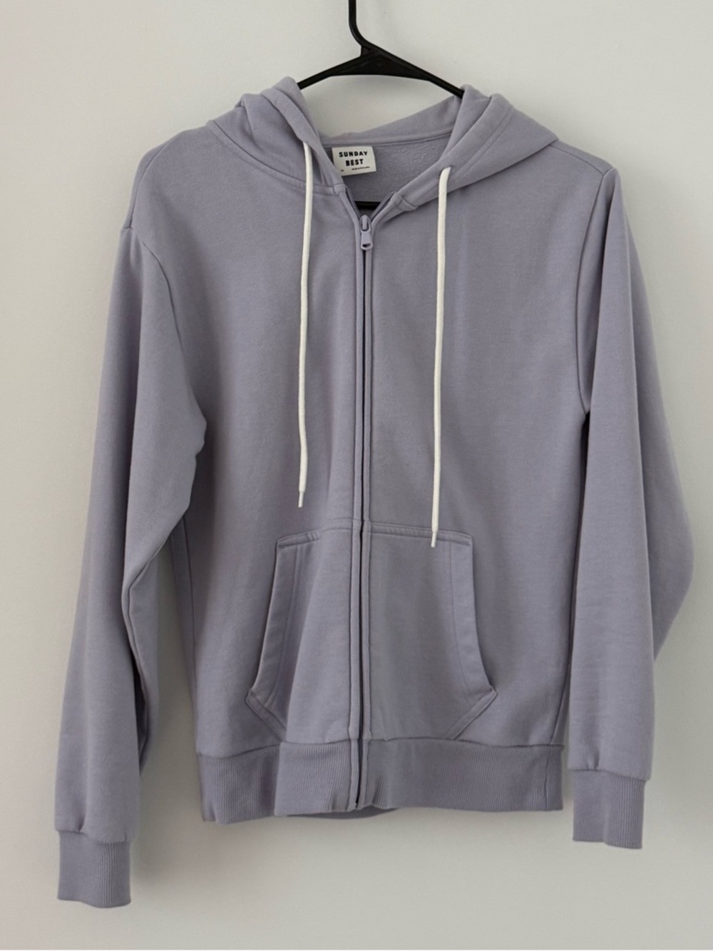 Aritzia Sunday Best Lavender Zip Up Hoodie - Size XS